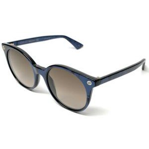 Gucci Women's Blue and Brown Gradient Sunglasses!